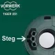 Vorwerk Gehäuse-Deckel für Tiger 251 mit Steg